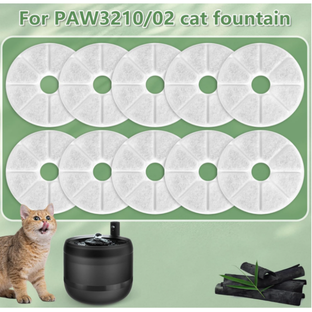 AIVORO Pack of 10 Cat Fountain Filter