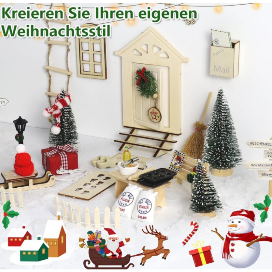 AIVORO Gnome Door Set Including Baking Set