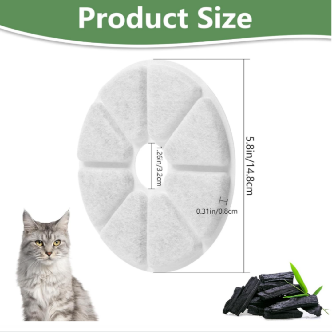 AIVORO Pack of 10 Cat Fountain Filter