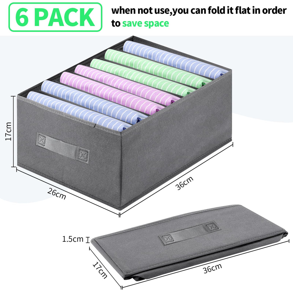 AIVORO Pack of 6 Wardrobe Organiser