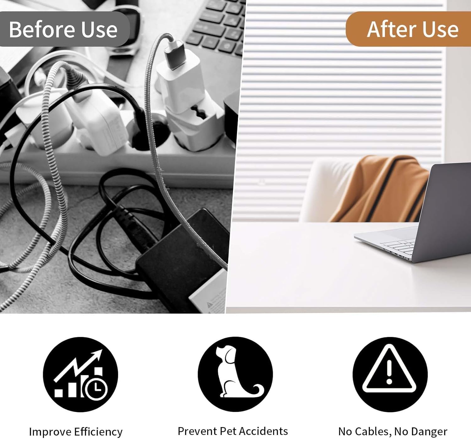AIVORO 2 x Cable Network Desk