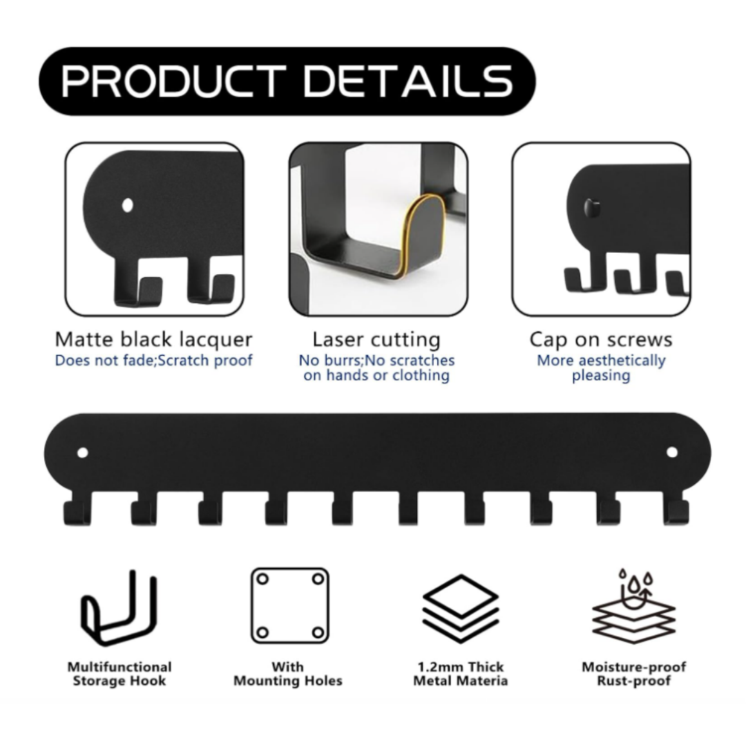 AIVORO Key Rack with 8 Hooks